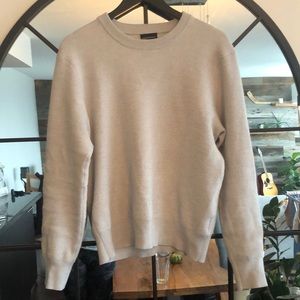 Men’s club Monaco L greige (grey-beige) wool blend sweater